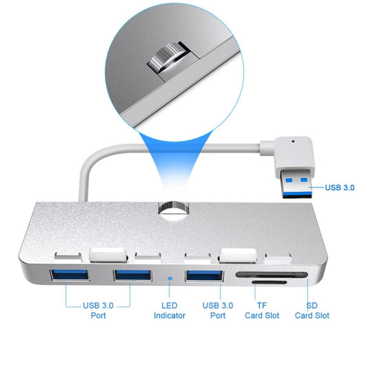 Rocketek HC412 USB3.0 x 3 + SD / TF Card Reader HUB Adapter - USB 3.0 HUB by ROCKETEK | Online Shopping UK | buy2fix
