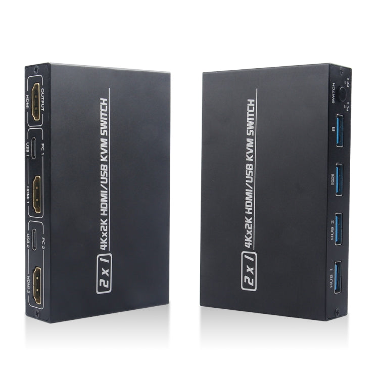 AM-KVM201CL 2x1 4Kx2K HDMI / USB / KVM Switch - Switch by buy2fix | Online Shopping UK | buy2fix