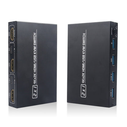AM-KVM201CL 2x1 4Kx2K HDMI / USB / KVM Switch - Switch by buy2fix | Online Shopping UK | buy2fix