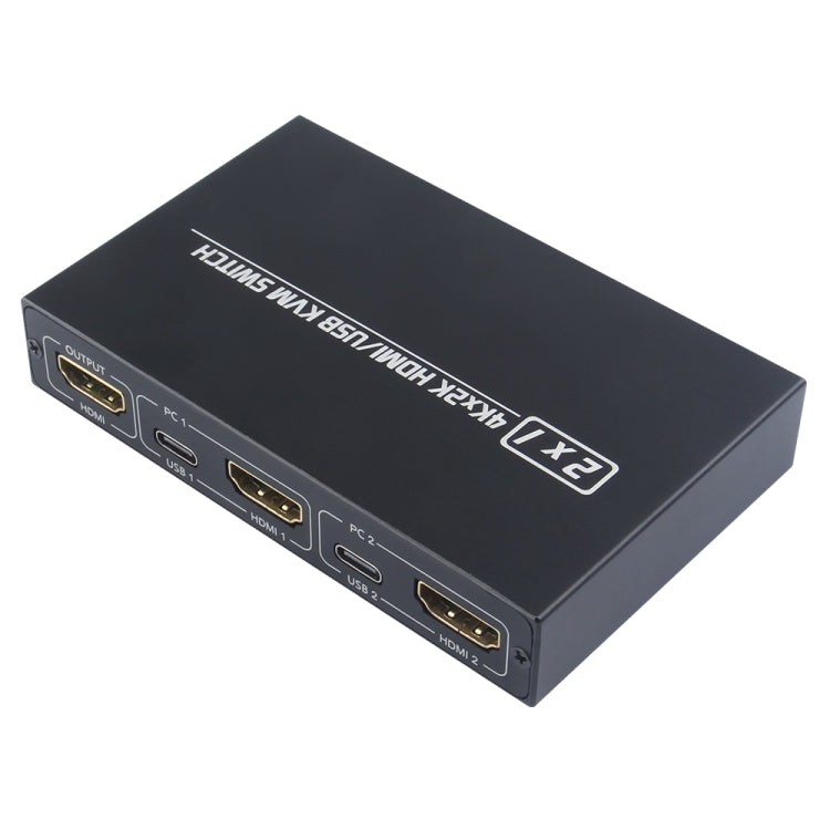 AM-KVM201CL 2x1 4Kx2K HDMI / USB / KVM Switch - Switch by buy2fix | Online Shopping UK | buy2fix