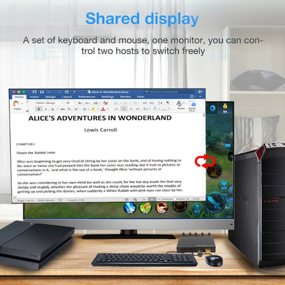 AM-KVM201CL 2x1 4Kx2K HDMI / USB / KVM Switch - Switch by buy2fix | Online Shopping UK | buy2fix