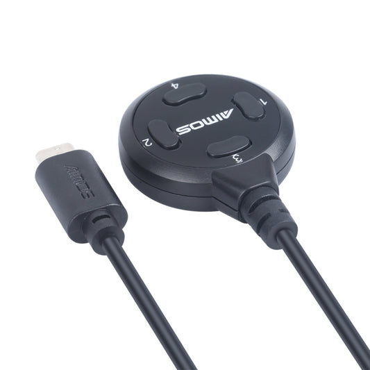 AIMOS AM-SH4 Switcher Sharing Device 4-buttons Extension Cable Extender by buy2fix
