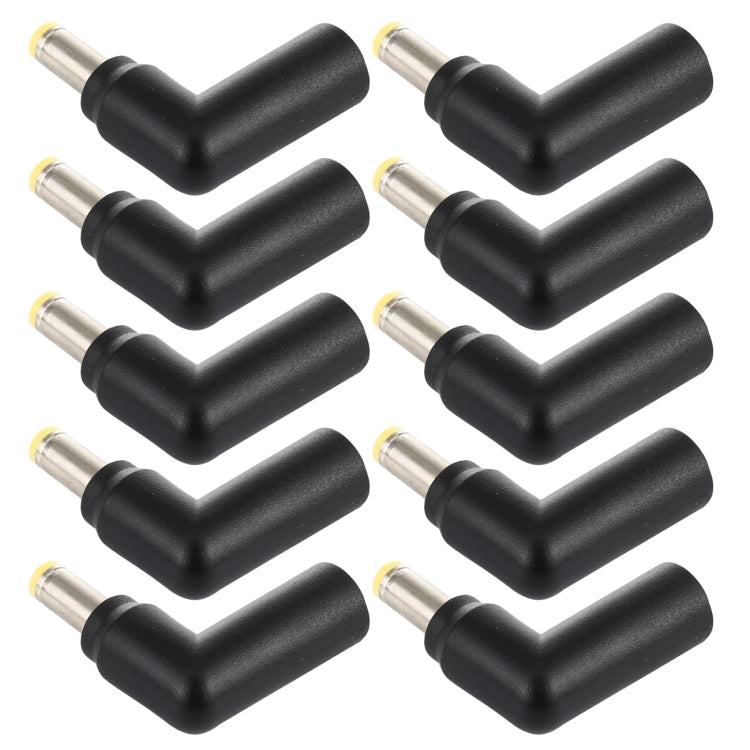 10 PCS 4.5 x 3.0mm Female to 5.5 x 2.5mm Male Plug Elbow Adapter Connector - Universal Power Adapter by buy2fix | Online Shopping UK | buy2fix