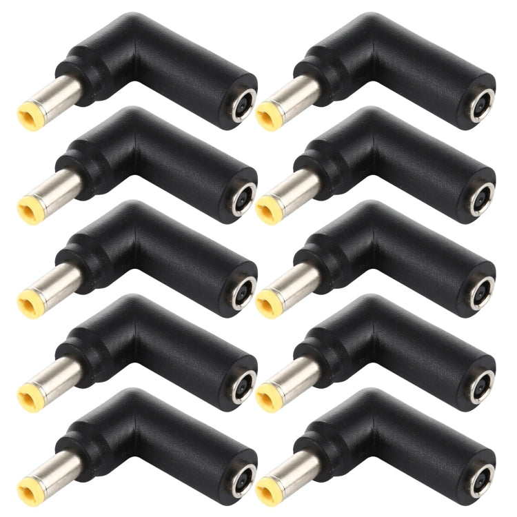 10 PCS 4.5 x 3.0mm Female to 5.5 x 2.5mm Male Plug Elbow Adapter Connector - Universal Power Adapter by buy2fix | Online Shopping UK | buy2fix