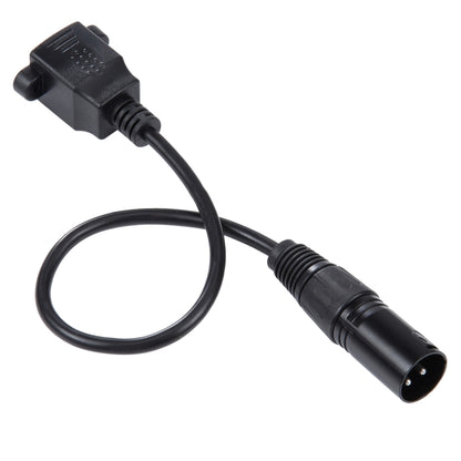 3-pin XLR Male to RJ45 Female Ethernet LAN Network Extension Cable, Cable Length: 30cm (Black) - Lan Cable and Tools by buy2fix | Online Shopping UK | buy2fix