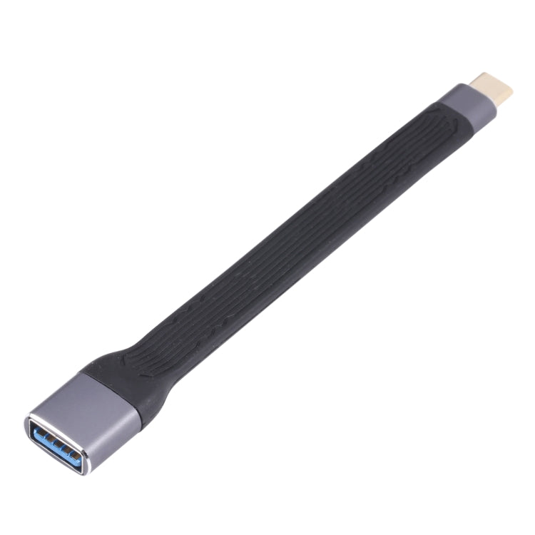 10Gbps USB-C / Type-C Male to USB 3.0 Female Soft Flat Data Transmission Fast Charging Cable by buy2fix
