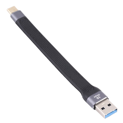 10Gbps USB-C / Type-C Male to USB Male Soft Flat Data Transmission Fast Charging Cable by buy2fix