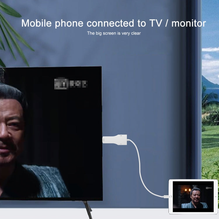 NK-1078 8 Pin to HDMI Male + USB Female Adapter Cable, Length：1m by buy2fix