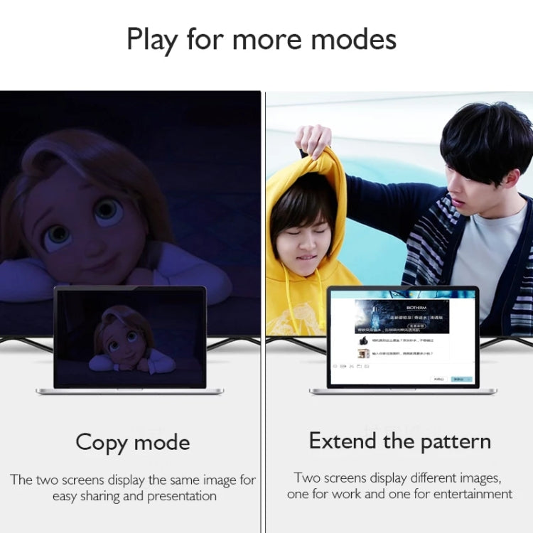 TC026 1.8m 1080P USB-C / Type-C Male to VGA Male Adapter Cable by buy2fix