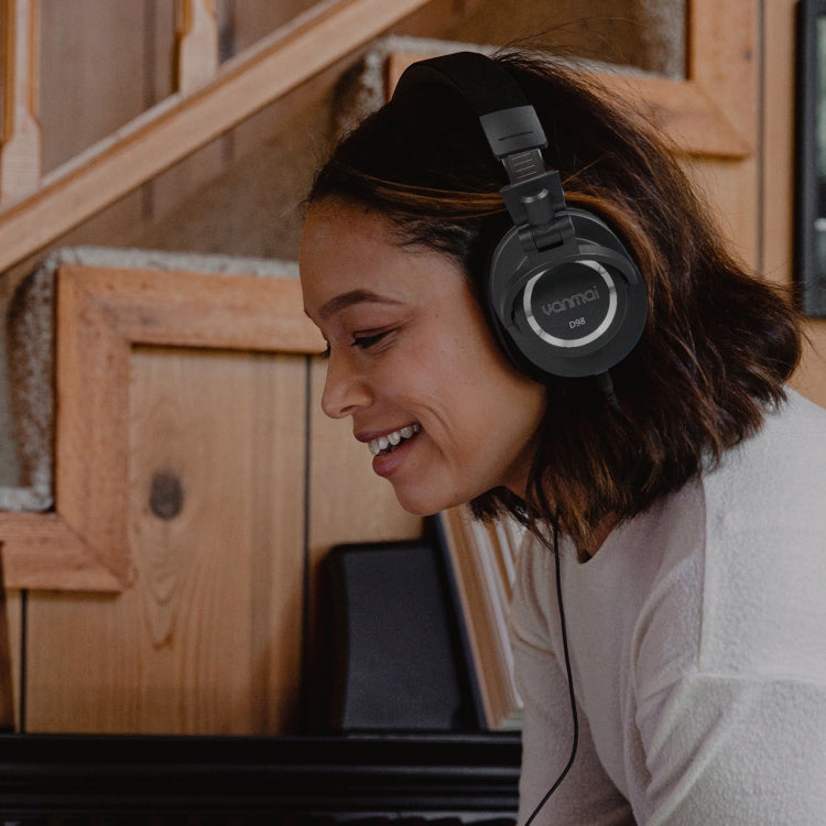 Yanmai D98 Professional Recording Monitor Headphone (Silver Grey) - Multimedia Headset by Yanmai | Online Shopping UK | buy2fix