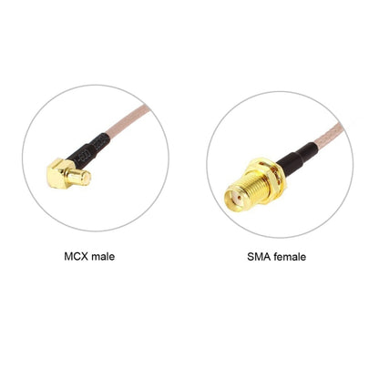 15cm SMA Female to MCX Male Right Angle Adapter RF Coaxial Coax RG316 Cable - Connectors by buy2fix | Online Shopping UK | buy2fix