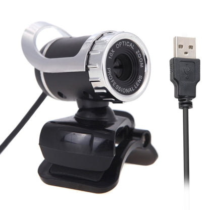 A859 480 Pixels HD 360 Degree WebCam USB 2.0 PC Camera with Sound Absorption Microphone for Computer PC Laptop, Cable Length: 1.4m by buy2fix
