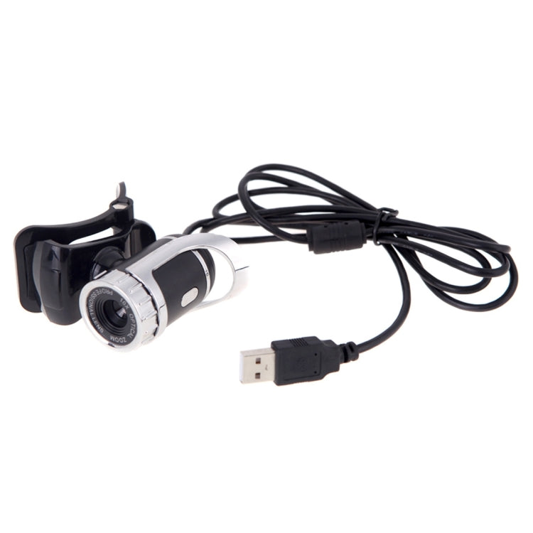 A859 480 Pixels HD 360 Degree WebCam USB 2.0 PC Camera with Sound Absorption Microphone for Computer PC Laptop, Cable Length: 1.4m by buy2fix