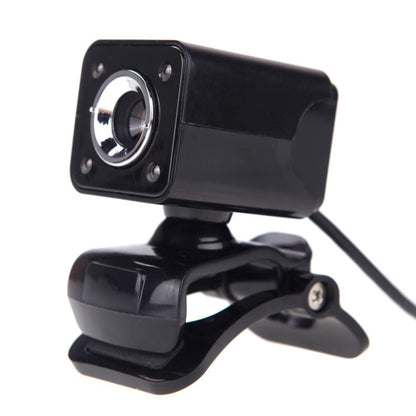 A862 360 Degree Rotatable 480P WebCam USB Wire Camera with Microphone & 4 LED lights for Desktop Skype Computer PC Laptop, Cable Length: 1.4m by buy2fix