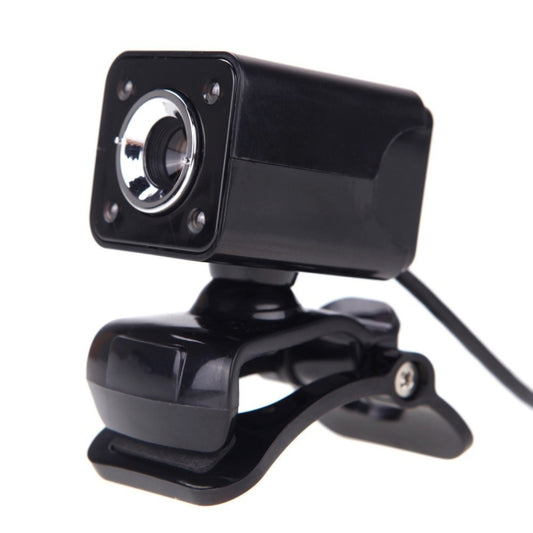 A862 360 Degree Rotatable 480P WebCam USB Wire Camera with Microphone & 4 LED lights for Desktop Skype Computer PC Laptop, Cable Length: 1.4m by buy2fix