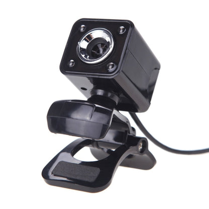 A862 360 Degree Rotatable 480P WebCam USB Wire Camera with Microphone & 4 LED lights for Desktop Skype Computer PC Laptop, Cable Length: 1.4m by buy2fix