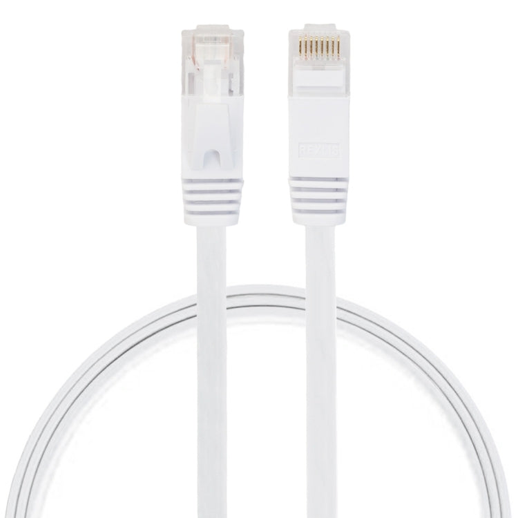 0.5m CAT6 Ultra-thin Flat Ethernet Network LAN Cable, Patch Lead RJ45 (White) - Lan Cable and Tools by buy2fix | Online Shopping UK | buy2fix