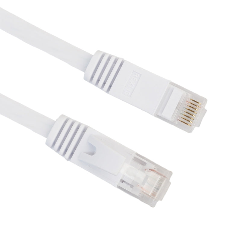 0.5m CAT6 Ultra-thin Flat Ethernet Network LAN Cable, Patch Lead RJ45 (White) - Lan Cable and Tools by buy2fix | Online Shopping UK | buy2fix