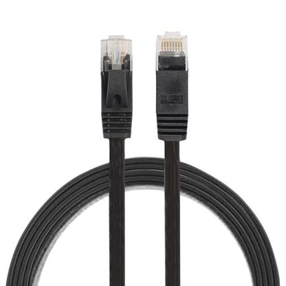1m CAT6 Ultra-thin Flat Ethernet Network LAN Cable, Patch Lead RJ45 (Black) by buy2fix