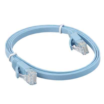 1m CAT6 Ultra-thin Flat Ethernet Network LAN Cable, Patch Lead RJ45 (Blue) by buy2fix