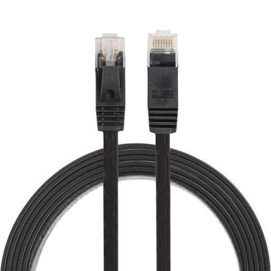 1.8m CAT6 Ultra-thin Flat Ethernet Network LAN Cable, Patch Lead RJ45 (Black) - Lan Cable and Tools by buy2fix | Online Shopping UK | buy2fix