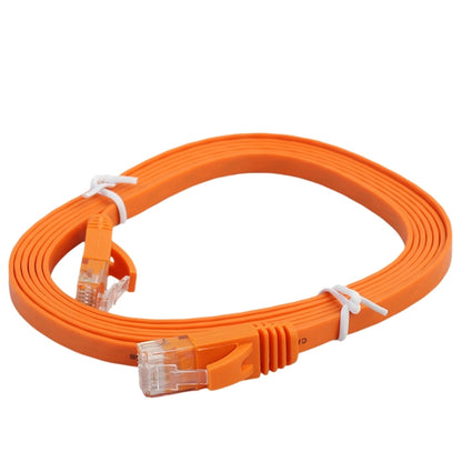 2m CAT6 Ultra-thin Flat Ethernet Network LAN Cable, Patch Lead RJ45 (Orange) by buy2fix