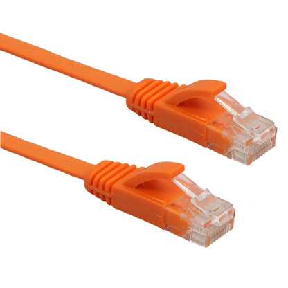 2m CAT6 Ultra-thin Flat Ethernet Network LAN Cable, Patch Lead RJ45 (Orange) by buy2fix