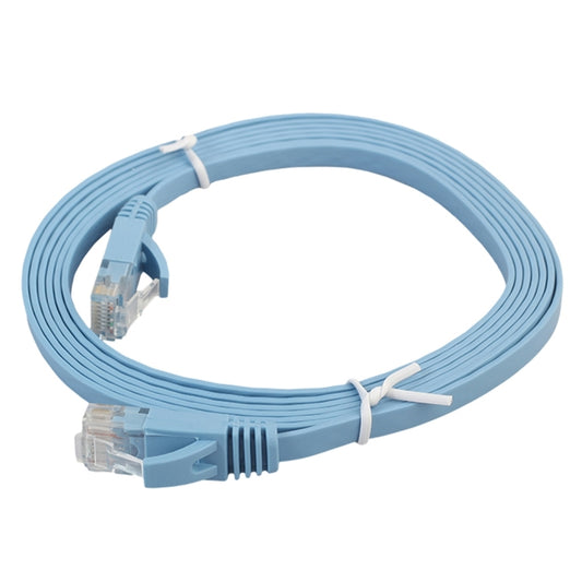 2m CAT6 Ultra-thin Flat Ethernet Network LAN Cable, Patch Lead RJ45 (Blue) by buy2fix