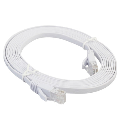 2m CAT6 Ultra-thin Flat Ethernet Network LAN Cable, Patch Lead RJ45 (White) by buy2fix