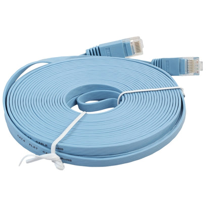 8m CAT6 Ultra-thin Flat Ethernet Network LAN Cable, Patch Lead RJ45 (Blue) by buy2fix