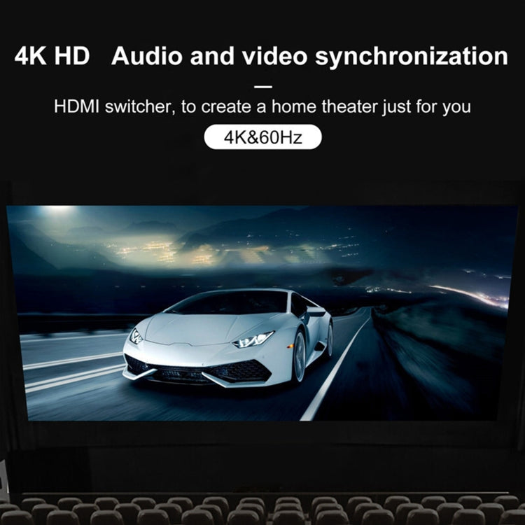 3 x 1 4K 60Hz HDMI Bi-Direction Switcher with Pigtail HDMI Cable by buy2fix