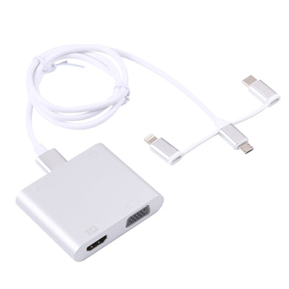 7585D 3 in 1 Digital HDTV Docking Adapter Supports HDMI VGA AUX and Charging by buy2fix