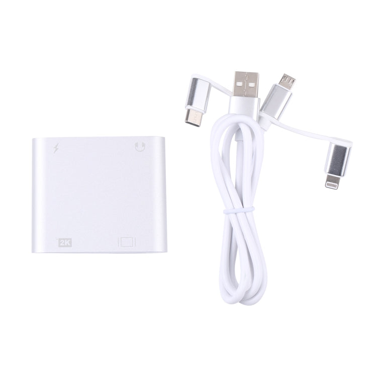 7585D 3 in 1 Digital HDTV Docking Adapter Supports HDMI VGA AUX and Charging by buy2fix