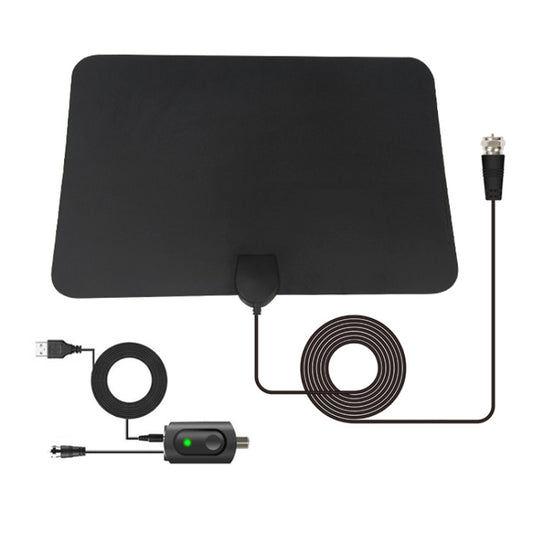 AN-1003 5dBi/25dBi Indoor HDTV Antenna, VHF170-230/UHF470-862MHz(Black) - DVB-T & Simulation Antenna by buy2fix | Online Shopping UK | buy2fix