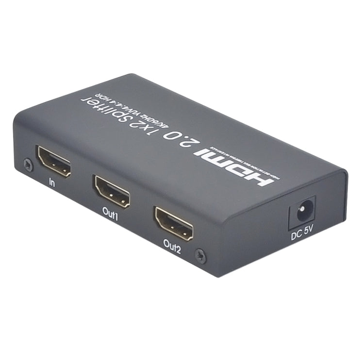 AYS-12V20 HDMI 2.0 1x2 4K Ultra HD Switch Splitter(Black) by buy2fix