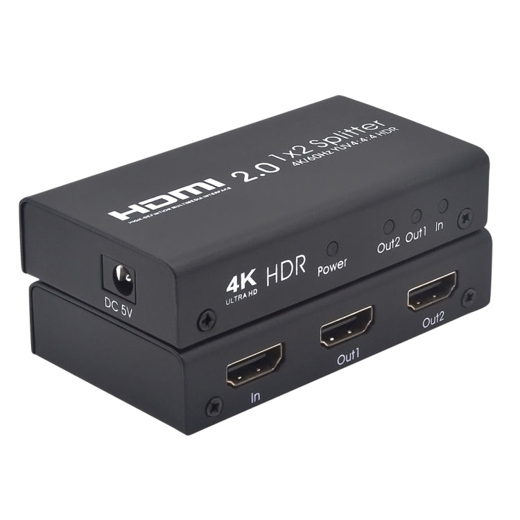 AYS-12V20 HDMI 2.0 1x2 4K Ultra HD Switch Splitter(Black) by buy2fix