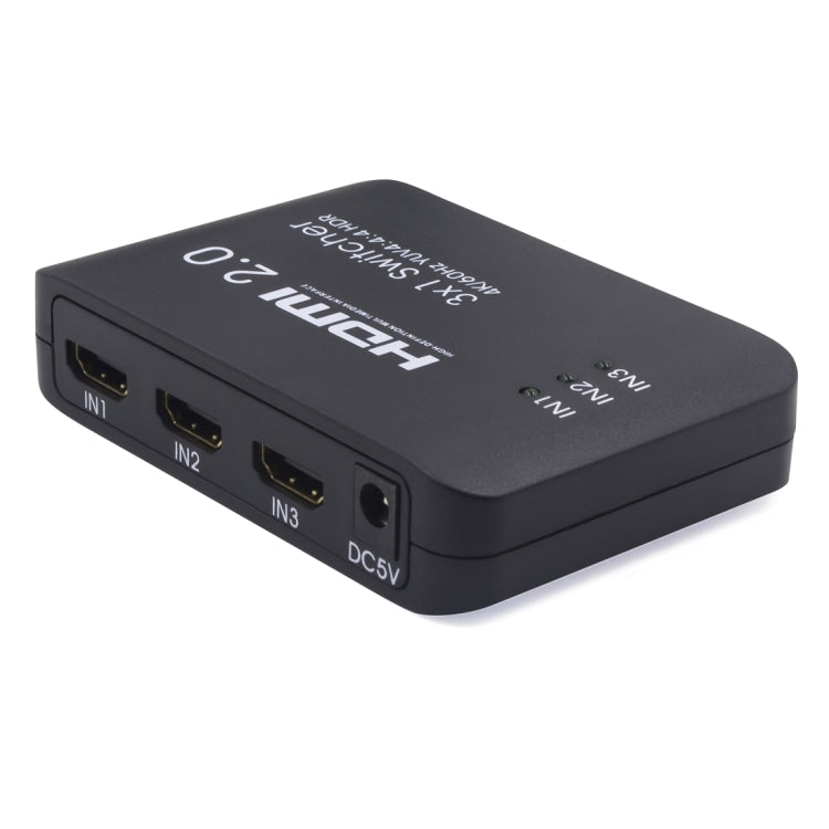 AYS-31V20 HDMI 2.0 3x1 4K Ultra HD Switch Splitter(Black) by buy2fix