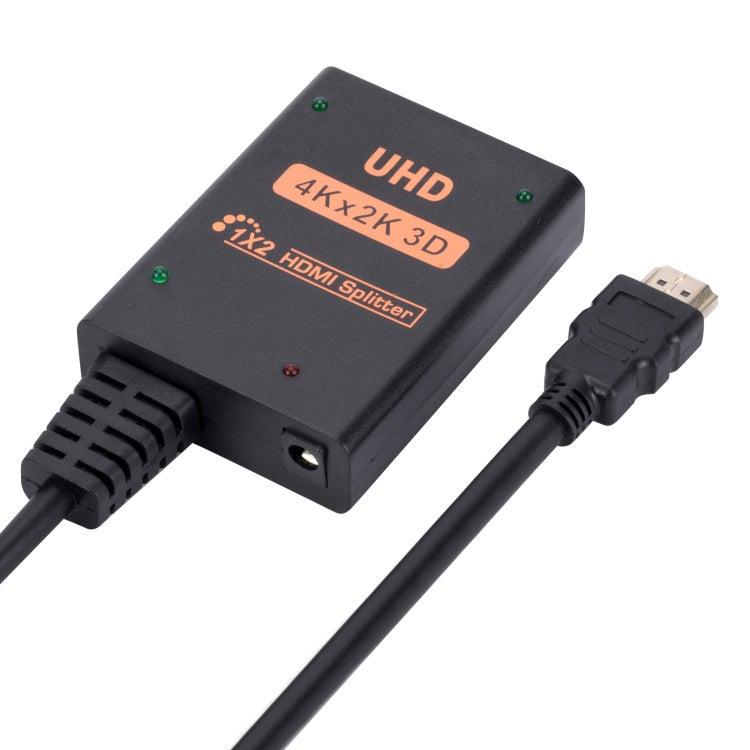 1 into 2 out HDMI 4K HD Video Splitter, with Cable - Splitter by buy2fix | Online Shopping UK | buy2fix