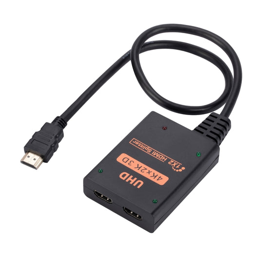 1 into 2 out HDMI 4K HD Video Splitter, with Cable - Splitter by buy2fix | Online Shopping UK | buy2fix