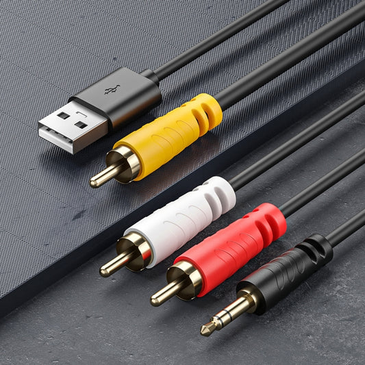 Coaxial Audio to 3.5mm + Dual RCA Converter - RCA Adapter by buy2fix | Online Shopping UK | buy2fix