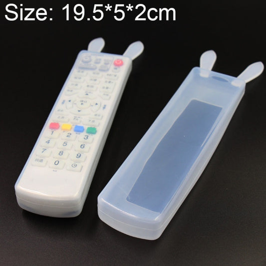 5 PCS Rabbit Design Long Air Conditioning / TV / Smart TV Box Remote Control Waterproof Dustproof Silicone Protective Cover, Size: 19.5*5*2cm - Remote Control Covers by buy2fix | Online Shopping UK | buy2fix