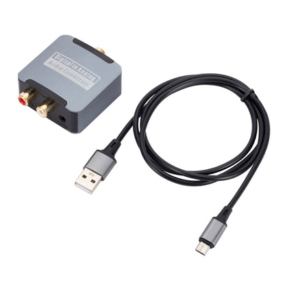 Digital to Analog 3.5 Coaxial Audio Converter, Host + USB Cable - RCA Adapter by buy2fix | Online Shopping UK | buy2fix
