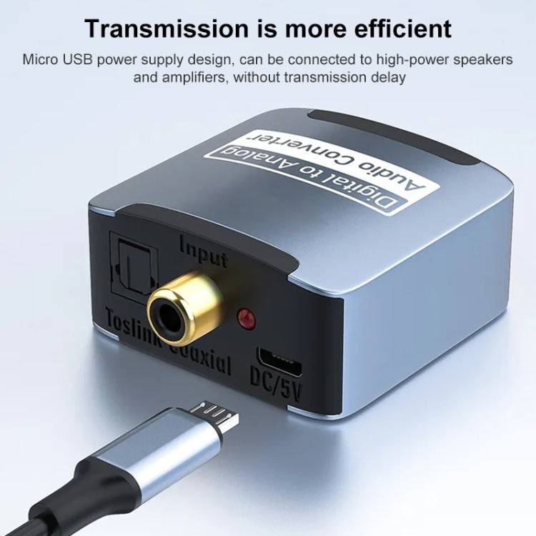 Digital to Analog 3.5 Coaxial Audio Converter, Host + USB Cable - RCA Adapter by buy2fix | Online Shopping UK | buy2fix