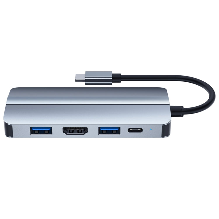 BYL-2109 5 in 1 USB-C / Type-C to USB Multifunctional Docking Station HUB Adapter by buy2fix