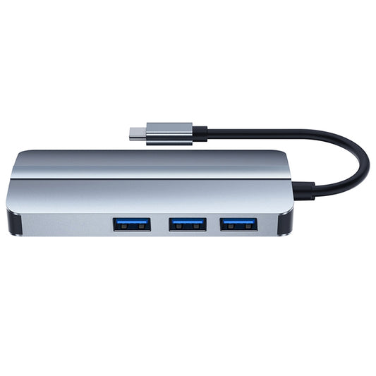 BYL-2209 6 in 1 USB-C / Type-C to USB Multifunctional Docking Station HUB Adapter - USB HUB by buy2fix | Online Shopping UK | buy2fix