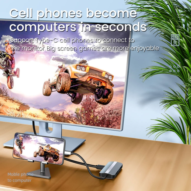 BYL-2206 9 in 1 USB-C / Type-C to USB Multifunctional Docking Station HUB Adapter by buy2fix