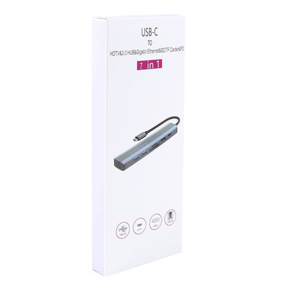 BYL-2303 7 in 1 USB-C / Type-C to USB Multifunctional Docking Station HUB Adapter - USB HUB by buy2fix | Online Shopping UK | buy2fix