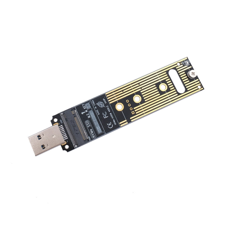 MSA7780 M.2 NVME PCI-E SSD to USB 3.1 Type-A Plug-in Adapter Card by buy2fix