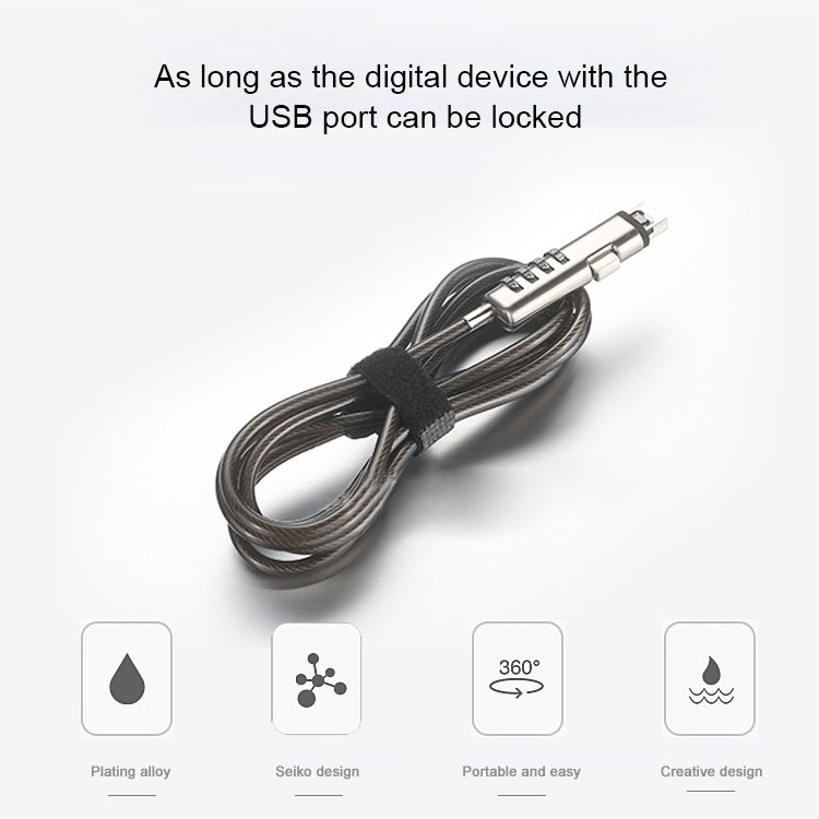 Universal USB Interface Laptop Security Lock by buy2fix