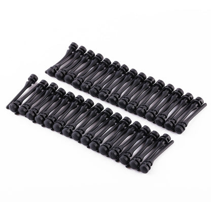60 PCS 40mm Anti Vibration Soft Damping Nail Rubber Silicone Computer Fan Screw (Black) - Fan Cooling by buy2fix | Online Shopping UK | buy2fix